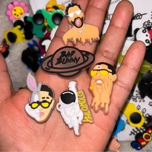 5pc Bad Bunny Croc Charms 🐰